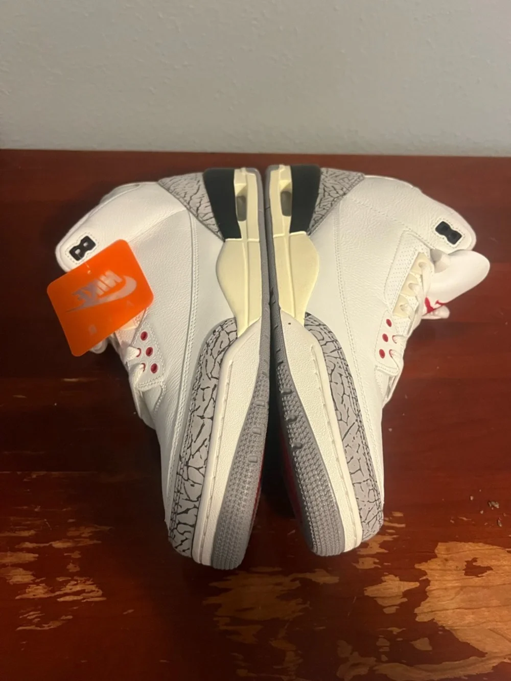 Air Jordan 3 white cement authentic men size 13 excellent condition - Picture 4 of 9